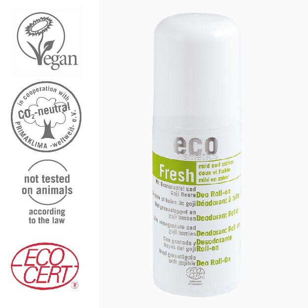 ECO Cosmetics Organik Nar ve Goji Beri İçeren Doğal RollOn Deodorant